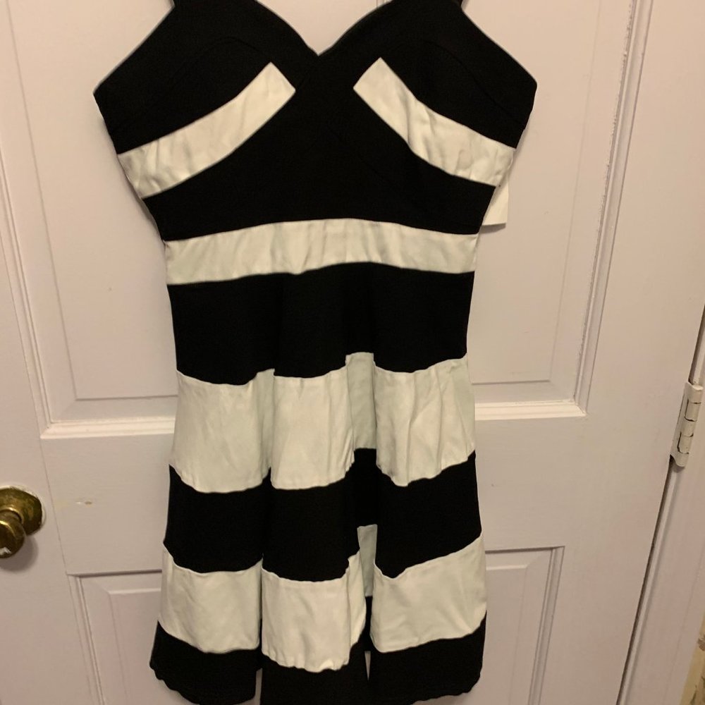 Francesca's Black and White Party Dress-M